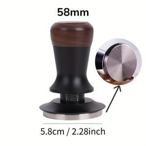 TEMU 51mm 53mm 58mm 커피 탬퍼 일정 압력 탬퍼, 교정된 스프링 장착형 커피 레벨러 바리스타 도구