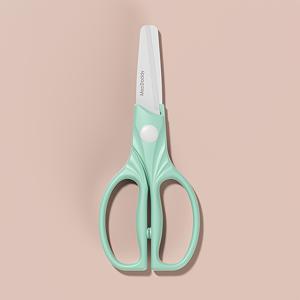 TEMU 미끄럼 방지 PP 핸들이 달린 초발광 세라믹 가위 | 가볍고 양손잡이용, 녹 방지 칼날로 정밀한 절단 가능, 편안한 그립감, 접촉에 적합