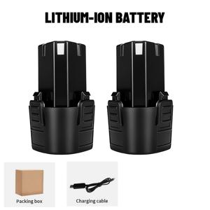 TEMU 1/2개입 12V 리튬 배터리 팩, 12V 시리즈 전동 공구와 호환, 고품질 18650 리튬 이온 셀 사용, 높은 에너지 밀도. 스마트 배터리 보호 기술, 배터리 및 공구 관리, ELECTRIC GODDESS 브랜드, 선물용으로 적합