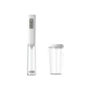 TEMU 보관 슬리브 포함 3단계 속도 조절 전동 우유 거품기, 휴대용 USB 충전식 우유 거품기, 350ml 계량컵 및 뚜껑 포함, 커피/로스팅/버터용