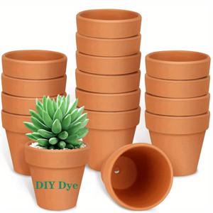 TEMU 10pcs 테라코타 화분 도자기 화분 선인장 꽃 화분 배수구가 있는 다목적 화분 실내, 실외, 가정 사무실 장식용 식물, 공예에 적합한 4인치