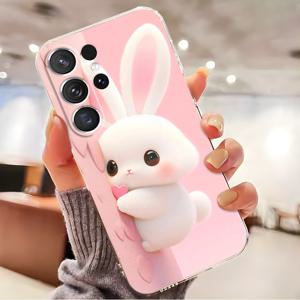 TEMU 갤럭시 S21 5G/S21+ 5G/S21 울트라 5G/S21 FE 5G/S22 5G/S22+ 5G/S22 울트라 5G/S23/S23+/S23 울트라/s23 FE/S24/S24 플러스/S24 울트라/S24 FE용 투명 소프트 쉘, 패셔너블하고 심플하며 아름답게 인쇄된 삼성용 투명 폰 케이스-HT0031