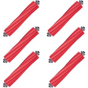 TEMU 6개입 메인 브러쉬 교체품, Roborock S7 Max Ultra, S7, S7+, S7 Maxv, S7 Maxv Plus, S7 Maxv Ultra, S7 Pro Ultra, Q7, Q7+, Q7 Max, Q7 Max Plus, Q Revo 로봇 청소기 호환