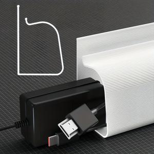 TEMU 책상 아래 케이블 정리 트레이 - 접착식 빠른 부착 코드 정리함, 책상용 깔끔한 작업 공간 솔루션
