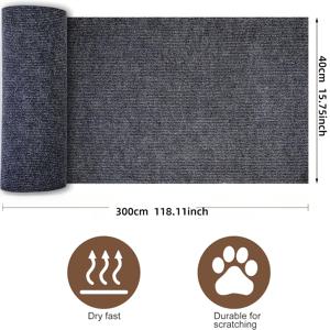 TEMU 고양이 긁기 포스트 고양이 긁기 매트 자체 접착 폴리에스터 소재 - 다용도 사이즈 팩 다용도 내구성 고양이 긁기 보드, 상호작용 애완 고양이 등반 매트 고양이 긁기 스티커 홈 사용을 위한 완벽한 선물