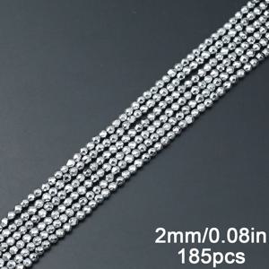 TEMU 2/3/4/6/8/10mm 화이트 K 컬러 다면 광택 둥근 구멍 있는 스톤 비즈, 주얼리 제작용 스페이서 비즈, 핸드메이드 목걸이, 팔찌, 헤어 액세서리, 귀걸이, 장식품, 신발 액세서리, 의류 공예용 액세서리 재료에 적합
