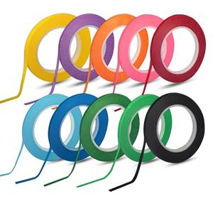 TEMU 1세트 3mm 다양한 색상 와시 테이프, 마스킹 테이프, 화이트보드, 그래픽 차트, 인사말 카드 제작, 종이 공예용 아트 테이프, 잔여물 없음, 쉽게 찢어짐, 12개, 3mm x 10미터