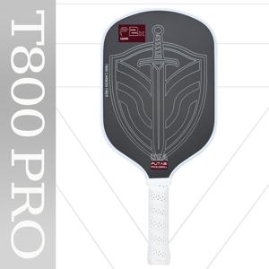 TEMU T800PRO 탄소섬유 피클볼 패들, 공의 스핀을 향상시키는 거친 반투명 표면, 열압착 1피스 몰딩 기술 채택, 16mm 두께, 파워와 컨트롤을 결합한 밸런스형 피클볼 패들