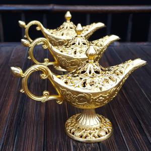 TEMU 3개 세트, 골든 중동 향로, 아라비아 향로, 사우디 아라비아 향통, 제니 램프 향로, 요가 명상 티 파티 용품, 라마단 발렌타인데이 크리스마스 새해 생일 선물
