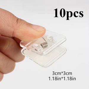 TEMU 10개 벽걸이형 배변 패드 홀더, 강아지 배변 패드 접착식 후크, 배변 패드 걸이용 투명 접착 클립, 강아지 배변 패드, 투명