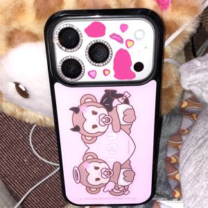 TEMU 휴대폰 케이스 - 트렌디하고 귀여운 원숭이 테마 아이폰 17Promax, 17Pro, 17, 16, 15 Pro Max 용 케이스