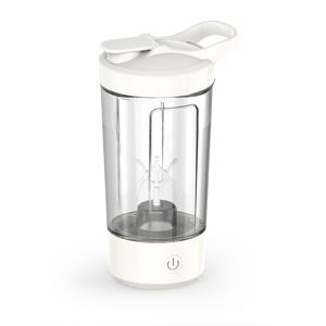 TEMU 충전식 자동 혼합 컵, 400ml 누수 방지 이중 캡 전기 혼합 병, 식품 등급 재질, USB 고속 충전, 오래가는 배터리, 커피, 밀크티, 단백질 파우더, 야외 사무실 헬스장에 매우 적합