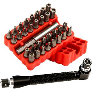TEMU 헤비 듀티 보안 비트 세트 (Torx + Hex + Tri-Wing + Star + Spanner 비트 포함) - 1/4