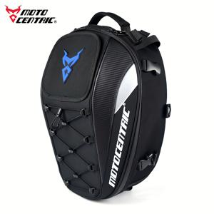 TEMU MOTOCENTRIC 37L 고용량 모터사이클 후방 가방 - 내구성 있는 후방 시트 보관, 조절 가능한 스트랩, 다기능 헬멧 백팩, 거리 스포츠 모터사이클용, 안전한 지퍼 잠금 및 통기성 메쉬, 모터사이클 액세서리, 야외 모험 장비, 세련된 디자인, 튼튼한 구조