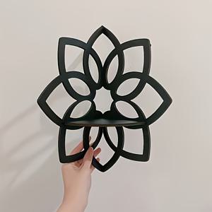 TEMU [중동] 1개 세련된 나무 코너 선반 - 다기능 벽걸이 식물 및 디스플레이 선반, 후크 없음, 거실, 침실, 욕실 장식용 침실 욕실 선반 장식 벽 선반