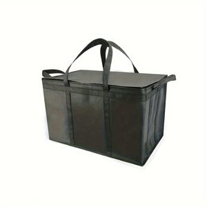 TEMU 1개 XXXL (58.42 X 35.56 X 38.1cm) 대형 단열 快递 가방, 내구성 있는 보온 보냉 가방, 다중 수납공간 디자인 휴대용 쿨러백, 야외 캠핑 및 여행용, 재사용 가능한 슈퍼마켓 가방, 가볍고 튼튼한 지퍼