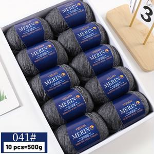 TEMU 500g 미디엄 파인 212 울 실, 핸드메이드 DIY 뜨개질, 선물 만들기, 가을/겨울 패션 스웨터, 커플 스카프, 모자용. 실뭉치, 10개입