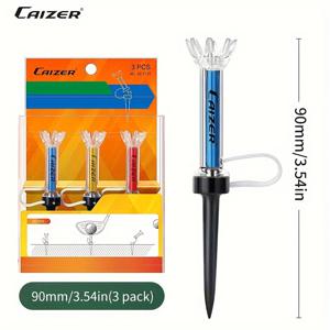 TEMU Caizer 3개 자석 골프 티 세트 - 강력한 자석 기능, 360° 리바운드, 정확도 및 게임 향상을 위한 세 가지 사이즈 제공!