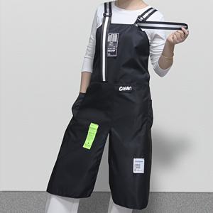 TEMU 한국 스타일 패션 나일론 앞치마, 슬리브리스 커버업, 커피숍과 바버샵을 위한 새로운 트렌디 브랜드