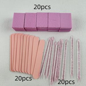 TEMU 60개 네일 케어 키트: 미니 파일, 버퍼 및 스틱 - 보석 광택 및 매니큐어 DIY 주얼리 폴리싱 & 버핑에 완벽함