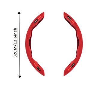 TEMU 1쌍 표준 사이즈 분할형 자동차 핸들 Gripping Wheel Cover, 미끄럼 방지, 안전한 부드러움, 통기성, 내구성, 편안한 그립감, TOYOTA, LEXUS, for Nissan, CHEVROLET, KIA용
