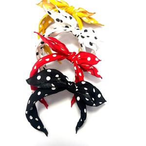 TEMU 4pcs MyWaWa 여성용 매듭 머리띠, 도트 리본 헤어밴드, 폴리우레탄 패션 클래식 트렌디 헤어 액세서리, 데이용 귀여운 헤어 액세서리