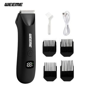 TEMU WEEME 남성용 바디 헤어 트리머는 사각형 디자인의 전기 면도기이며, 교체 가능한 세라믹 블레이드가 특징입니다. 이 전기 그루밍 장치는 비키니 라인 트리밍을 포함한 면도 및 그루밍에 적합합니다.