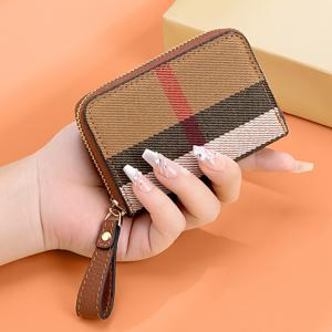 여성을 위한 RFID 반자성 소멸 방지 멀티 슬롯 카드 가방, 12슬롯 카드 보관 가방, 다기능 운전면허증 케이스, 고급 니치 인스 그리드 제로 지갑