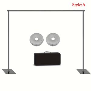 TEMU 배경 스탠드 108x78.5인치(가로x높이) 포토 스튜디오 조절 가능 금속 배경 스탠드, 풍선 아치 지지 키트 (크로스바 4개, 배경 클램프 4개 포함), 파티 웨딩 이벤트 장식, 결혼식, 생일, 할로윈, 크리스마스 장식용