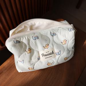 TEMU 귀여운 프린트 고양이 프레시 멀티사이즈 스토리지 백 메이크업 파우치 생리대 화장품 정리함 대용량