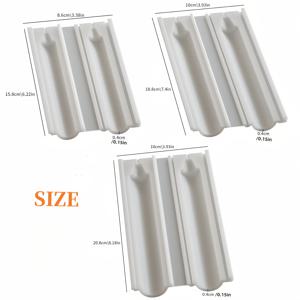 3개 세트 양초 실리콘 몰드, 15cm, 18cm, 20cm 크기, 3D 양초용 긴 원통형 디자인, 캐스팅, 프로젝트, 공예 장식, 향기 양초 및 수제 양초에 적합
