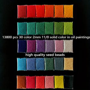 TEMU 13800개 30색 5G/팩당 총 150G/5.29Oz 2mm 8/0 슈퍼 오일 페인팅 단색 쌀 비즈 미니 비즈 루즈 비즈 시드 비즈 수제 목걸이 귀걸이 제작 어머니날 친구 선물