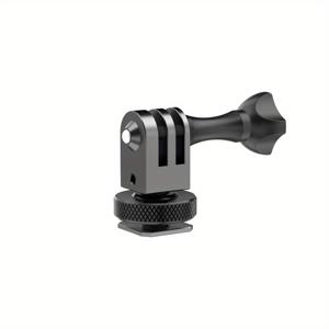 Gopro/DJI 및 기타 스포츠 카메라에 적합한 1/4 나사 구멍 알루미늄 합금 콜드슈 어댑터