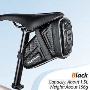 TEMU NEWBOLER 1.5L/2.5L 자전거 안장 가방 MTB 로드 바이크 안장 수납 시트 후면 공구 파우치 야외 사이클링 용품