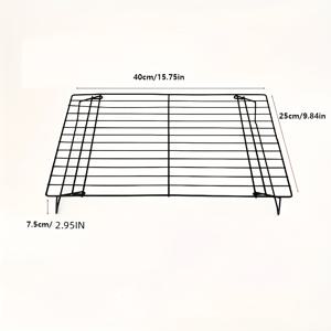 TEMU 1개 16X10인치 접이식 냉각 랙, 베이킹 팬 랙, 쌓을 수 있는 베이킹 요리 건조 냉각 랙, 캠핑 그릴, BBQ 랙, 주방 용품, 요리 베이킹 케이크 냉각용, 다양한 기념일 (독립 기념일) 완벽한 선물
