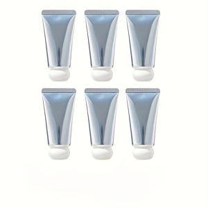 TEMU 화장품 로션 및 크림용 고품질 광택 골든/실버리/블랙 튜브 세트 6개입 1.06oz / 30ml. 화장품용 짜내는 튜브, 비어 있는 플라스틱 재충전용 짜내는 병. 라벨지, 알루미늄 호일, 애플리케이터 포함