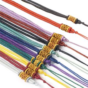 12개입 12색 나일론 코드 브레이드 목걸이 참 만들기 재료 - 26인치(66cm) 혼합 컬러 크래프트 코드, DIY 주얼리 만들기, 팔찌, 키체인용 - 내구성 & 유연성 1개/색상, 주얼리 만들기 커넥터, 공예 재료, 장식용 코드, 고품질 공예 소재