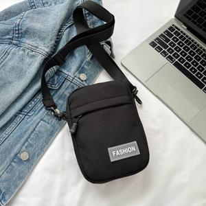 TEMU 1개 블랙 앤 화이트 솔리드 컬러 여성용 크로스백, 멀티포켓 지퍼백, 폰 파우치, 여행 학생용 가방, 쇼핑 및 소지품 수납에 적합