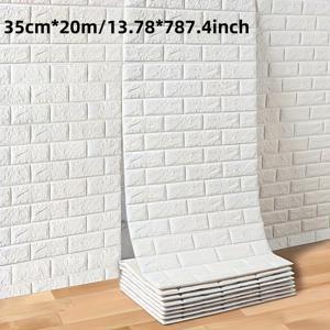 3D 벽돌 디자인의 자가 점착 폼 벽 타일, 20M 길이로 집 개조에 적합합니다. 이 텍스처 패널은 설치 및 청소가 용이하며, 제거 가능하며, 거실, 주방, 침실, 기숙사 및 사무실 장식에 이상적입니다.