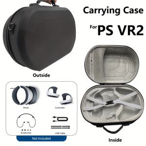TEMU PSVR2 휴대용 케이스, VR2 헤드셋, 컨트롤러 및 액세서리용 경량 여행 보관함
