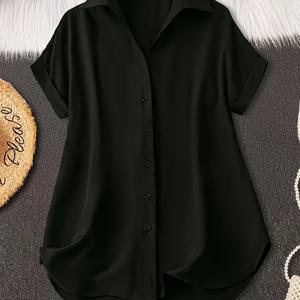세련된 여성용 V넥 셔츠, 섬세한 디자인