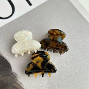 TEMU 여성용 레트로 성격 거북이 껍질 소형 헤어 클립 3개 세트, 여성용 반머리 묶음 공주 헤어스타일 헤어 클립 2025년 신상 다용도 헤어핀 데일리 헤어 추가