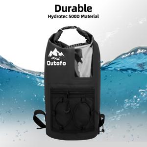 30L 고품질 백팩 - 대용량 아웃도어 드라이백, 해변, 하이킹, 카약, 서핑에 적합 - 블랙 및 화이트 색상 선택 가능, 아웃도어 어드벤처 장비 | 스포츠 스타일 백팩 | 안전한 버클 잠금장치