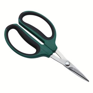 1개 헤비듀티 멀티퍼포즈 가위 - 날카로운 직선날, 전문가용 정원 및 사무실 공예 도구 - 인체공학적 그립 디자인, 꽃꽂이, 과일 수확, 식물 가지치기, DIY 프로젝트용 - 내구성 강화, 스테인리스 스틸, 가정 및 상업용 정원 가위, 현대적인 디자인