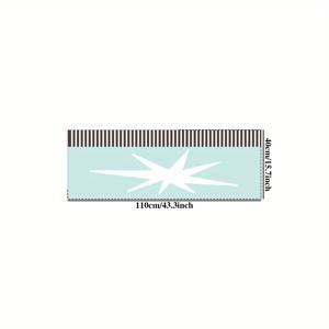 TEMU 1개 모조 캐시미어 1000g 두께 10mm 40x110cm 미끄럼방지 부드러운 플러피 바닥매트 - 블루 옥타곤 기하학 패턴 거실, 침실, 소파, 침대 옆, 복도용 폴리에스터 섬유 제작