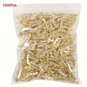 TEMU 500/1000개 453형 U자형 터미널 커넥터 - 0.3-1.5mm² 전선용 퀵 커넥트 소형 톱니 디자인, 안전한 전기 및 자동차 배선 고품질 터미널 부드러운 엔드 커넥터