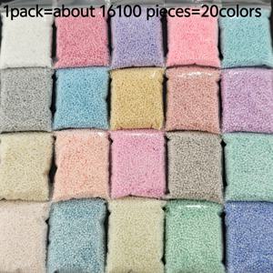 16100개 슈퍼 1.8mm 무광 쌀알 비즈 - 20가지 생생한 단색 DIY 공예 보석 재료, 고품질 비즈, 팔찌, 귀걸이, 목걸이 제작에 적합, 광택 표면 비즈, 수제 액세서리 및 보석 제작용