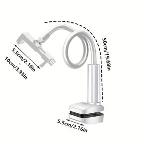 TEMU 50/110cm 감시 카메라 소프트 튜브 천장 마운트, 실내용 클립 브라켓 - 0-6.5cm 두께 패널에 적합