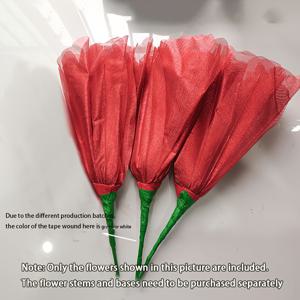TEMU 3개 대형 인조 꽃/꽃대 받침대 4pcs 세트 - 우아한 보라색, 흰색, 분홍색, 빨간색, 복숭아색 및 플로럴 부케, 사실적인 꽃잎 질감, 튼튼한 원단, 결혼식, 발렌타인데이, 어버이날, 크리스마스, 웨딩 장식에 적합