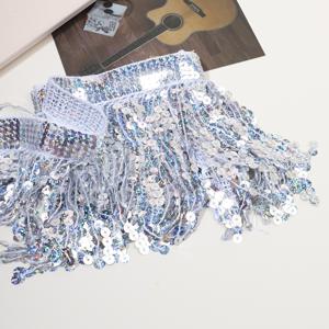 TEMU 5Yd/455Cm 스팽글 태슬 장식, 멀티컬러 스파클링 태슬 트림, 의류 장식, 벨리댄스 스커트 장식, 웨딩 드레스, 신부 드레스, 홈 데코에 적합